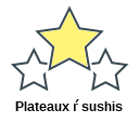 Plateaux ŕ sushis