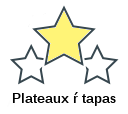 Plateaux ŕ tapas