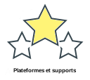 Plateformes et supports