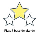 Plats ŕ base de viande