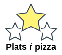 Plats ŕ pizza