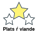 Plats ŕ viande