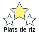 Plats de riz