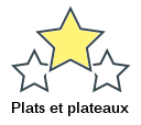 Plats et plateaux