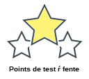 Points de test ŕ fente