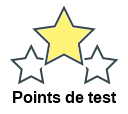 Points de test