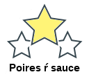 Poires ŕ sauce