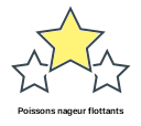 Poissons nageur flottants