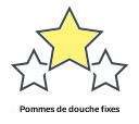 Pommes de douche fixes