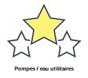 Pompes ŕ eau utilitaires