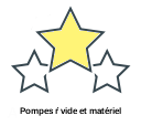 Pompes ŕ vide et matériel