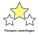 Pompes centrifuges