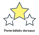 Porte-bébés dorsaux