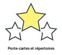 Porte-cartes et répertoires