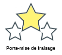 Porte-mise de fraisage