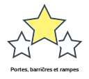 Portes, barričres et rampes