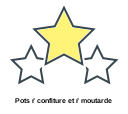 Pots ŕ confiture et ŕ moutarde