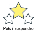 Pots ŕ suspendre