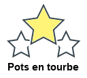 Pots en tourbe