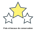 Pots et bocaux de conservation