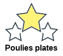 Poulies plates