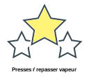 Presses ŕ repasser vapeur