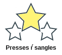 Presses ŕ sangles