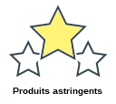 Produits astringents