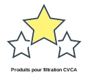 Produits pour filtration CVCA