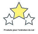 Produits pour l'entretien du sol