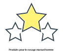 Produits pour le rasage manuel homme