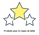 Produits pour le repas de bébé