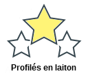 Profilés en laiton