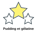 Pudding et gélatine