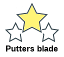 Putters blade