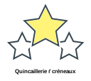 Quincaillerie ŕ créneaux