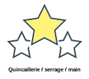 Quincaillerie ŕ serrage ŕ main