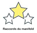 Raccords du manifold