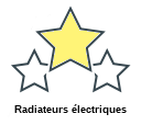 Radiateurs électriques