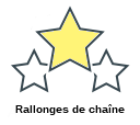 Rallonges de chaîne