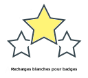 Recharges blanches pour badges