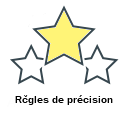 Rčgles de précision