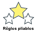 Rčgles pliables