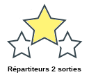 Répartiteurs 2 sorties