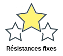 Résistances fixes