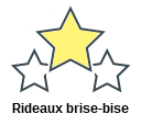 Rideaux brise-bise