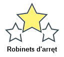 Robinets d'arręt