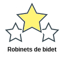 Robinets de bidet