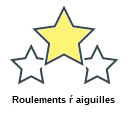 Roulements ŕ aiguilles