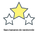 Sacs bananes de randonnée